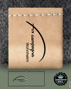 Leder Label Mit Logo